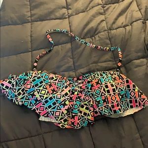 Multi-color bathing suit top